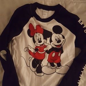 Mickey mouse long sleeve crew neck